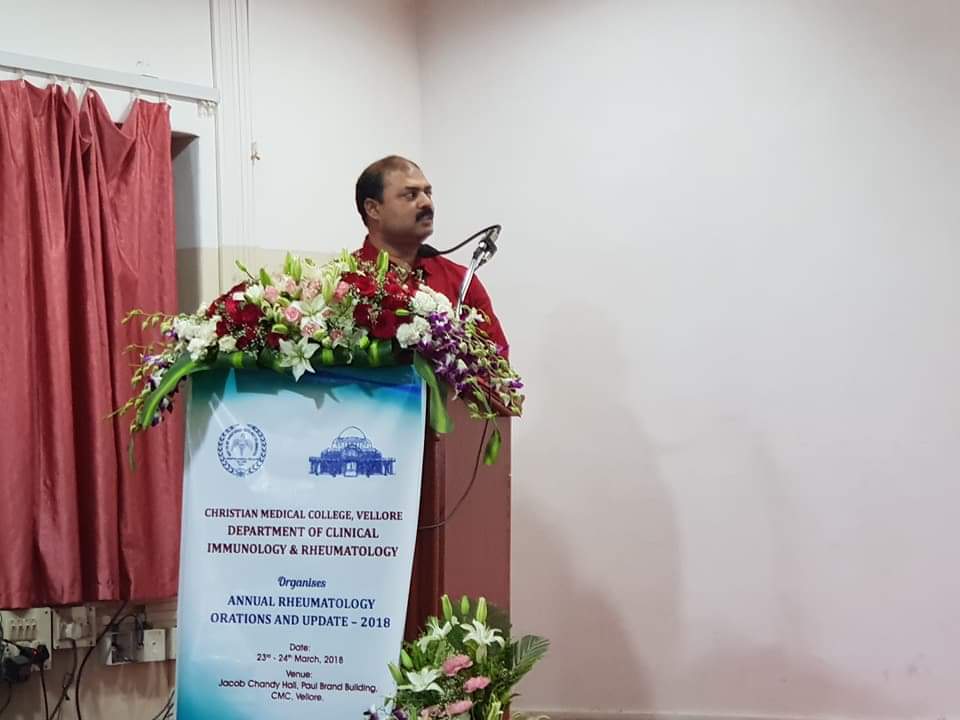 CMC VELLORE ANNUAL RHEUMATOLOGY UPDATES & ORATIONS